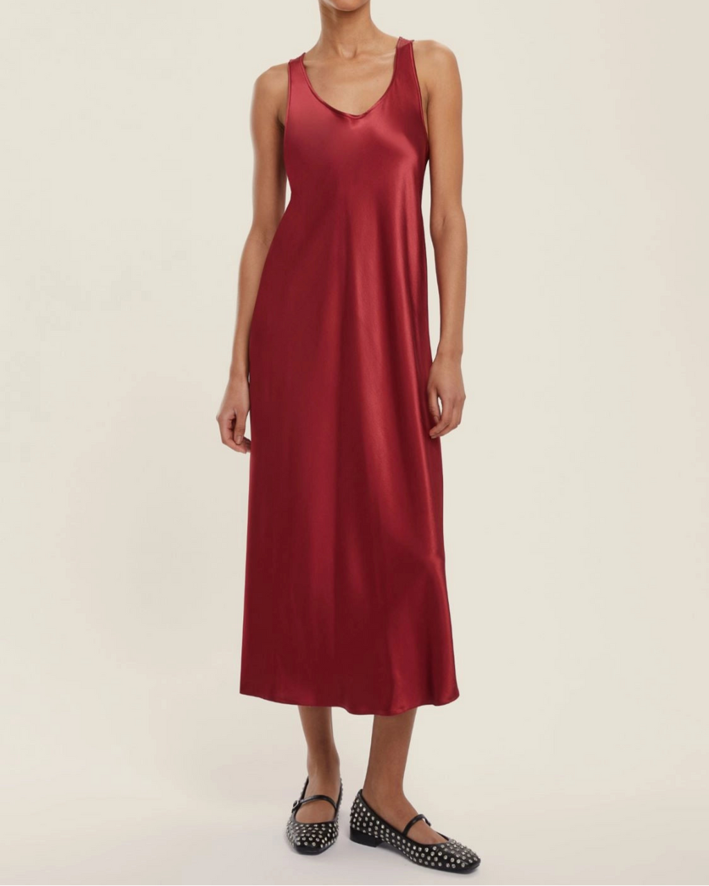 Abito smanicato in raso - Urano (Emme Marella)