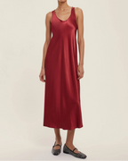 Abito smanicato in raso - Urano (Emme Marella)