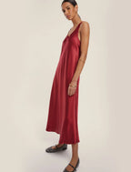 Abito smanicato in raso - Urano (Emme Marella)