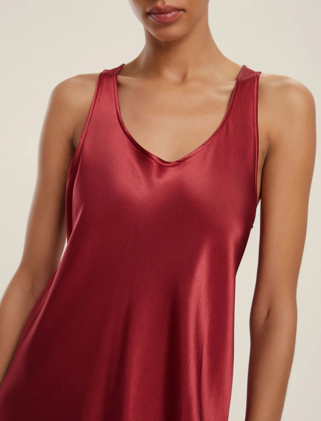 Abito smanicato in raso - Urano (Emme Marella)