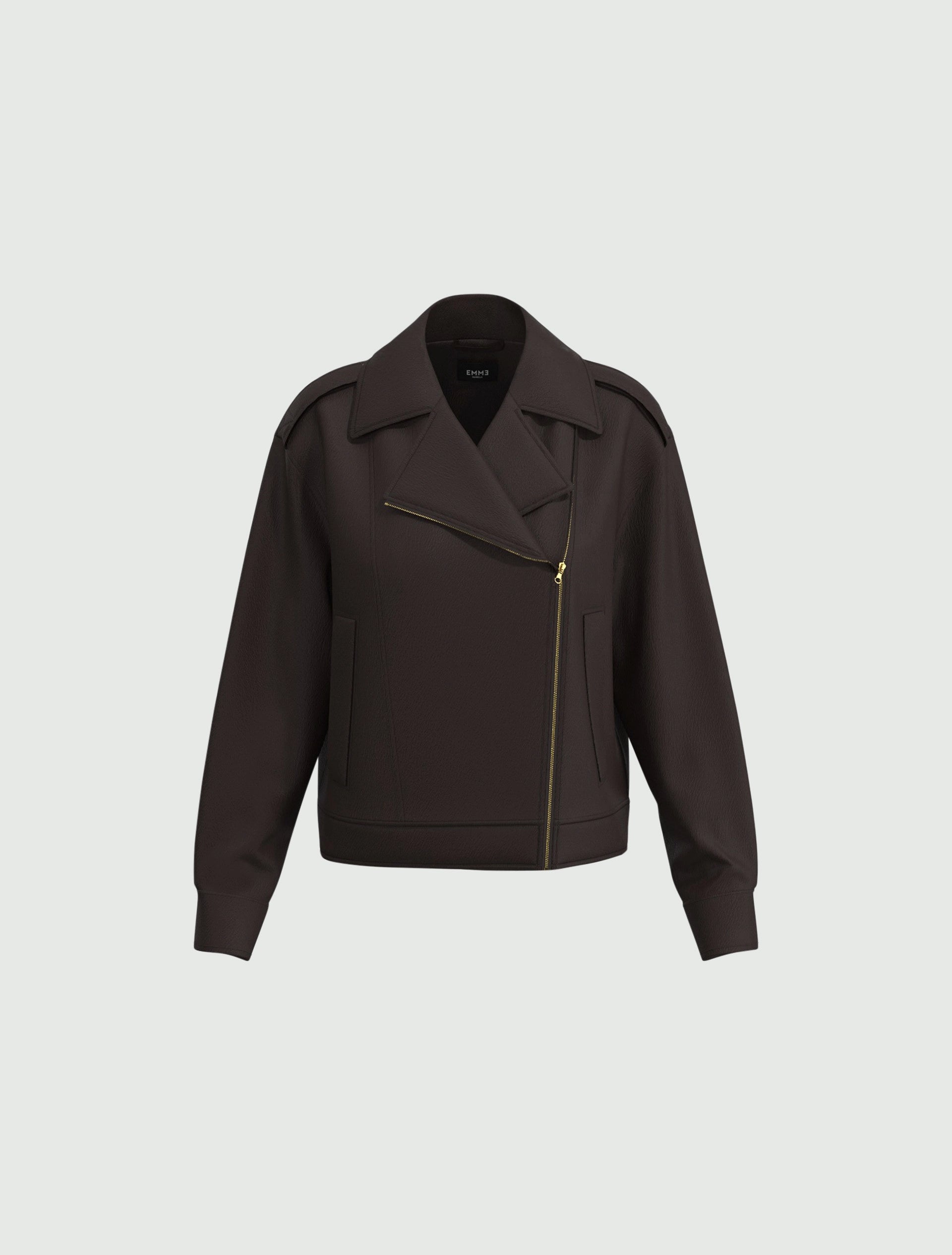 Giubbino in jersey spalmato - Testa di Moro (Emme Marella)