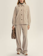 Camicia over in jersey velluto a coste - Andy (Emme Marella)