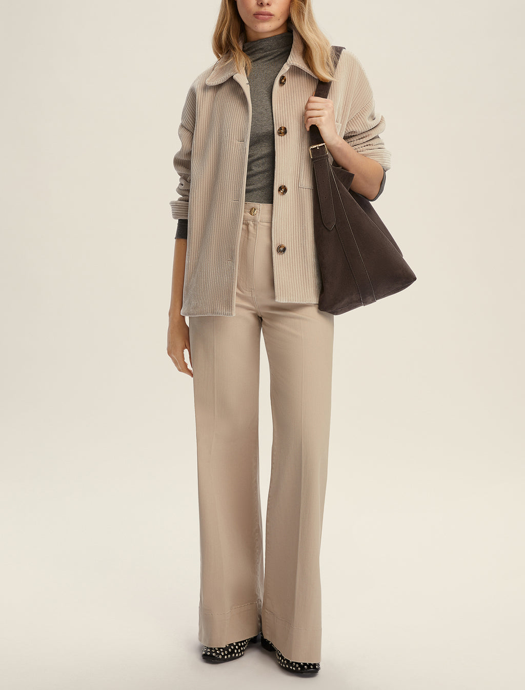 Camicia over in jersey velluto a coste - Andy (Emme Marella)