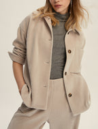 Camicia over in jersey velluto a coste - Andy (Emme Marella)